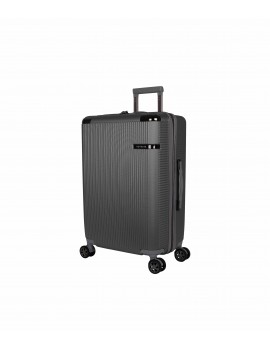 4 Wheeler Grey ABS Hard Case Trolley Bag, For Luggage, Size: 55 Cm